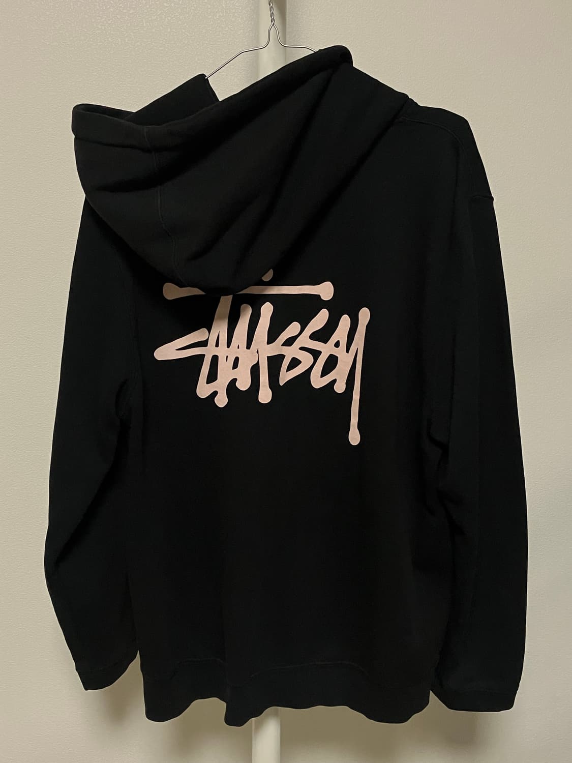 유일매물 딸기우유 핑크 블랙핑크 스투시 후드집업 상품이미지1