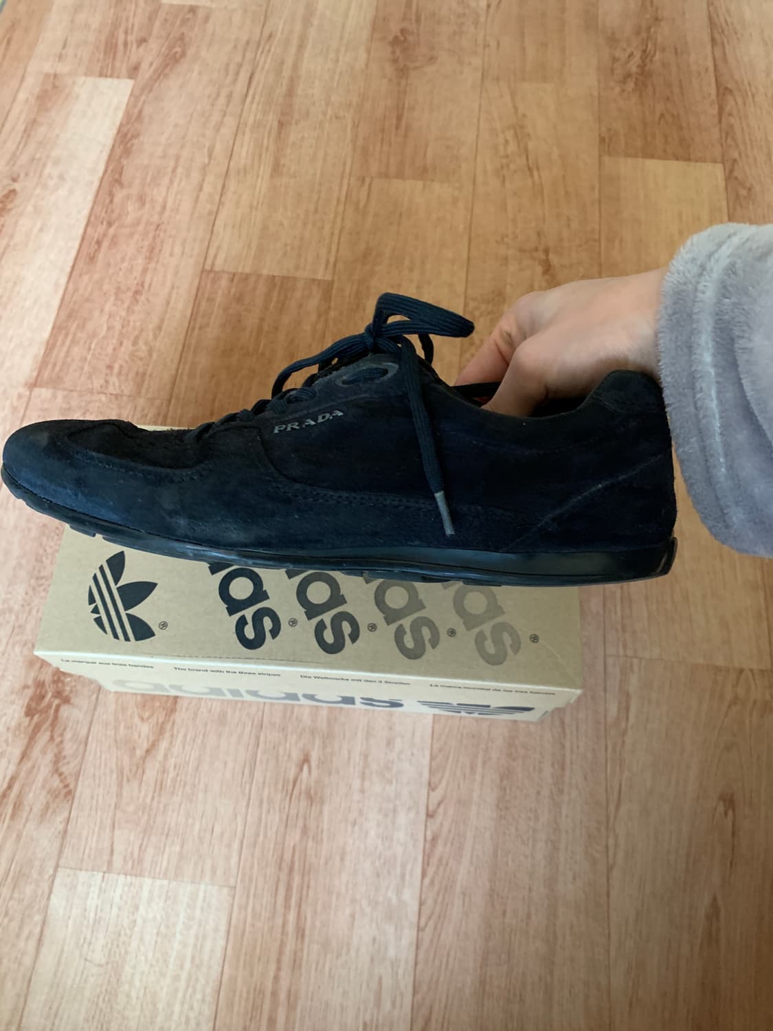 빈티지 프라다 스웨이드 스니커즈 uk7 상품이미지3