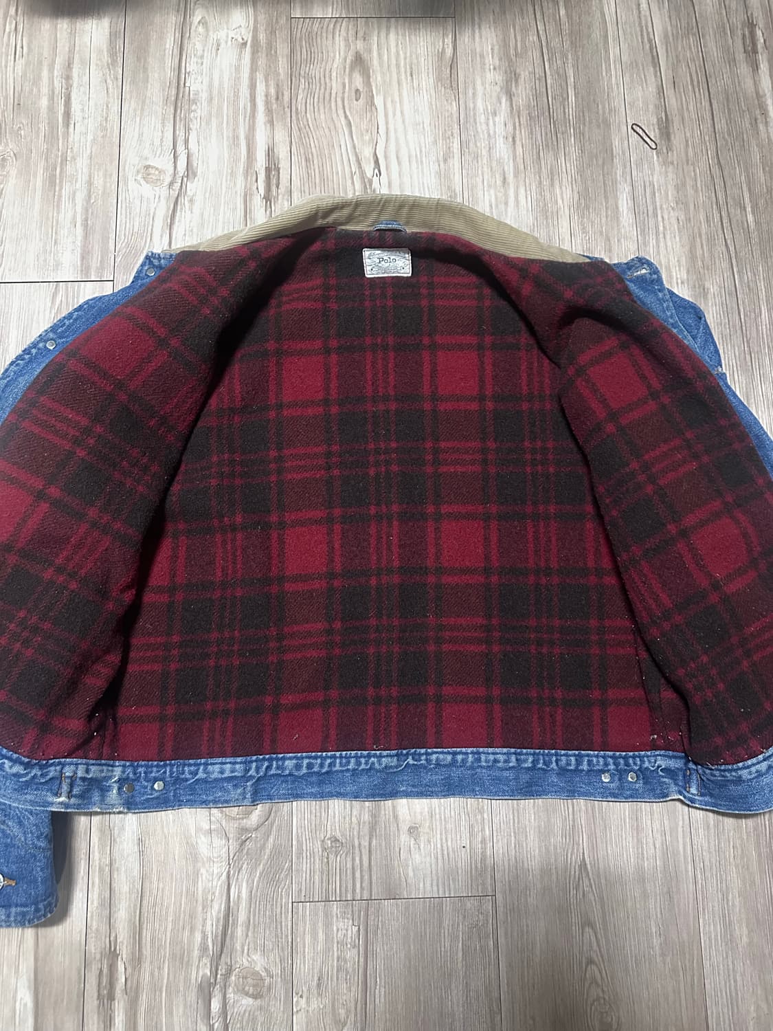 빈티지 폴로랄프로렌 90s 덩가리 데님 자켓 XL 상품이미지3