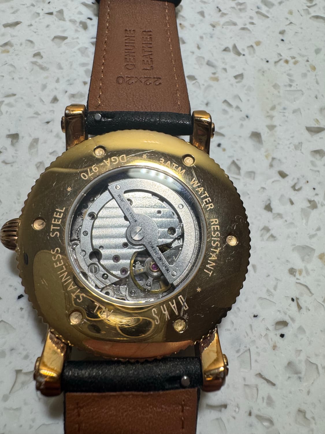 닥스 DGA-970 오픈하트 오토매틱 시계 상품이미지3