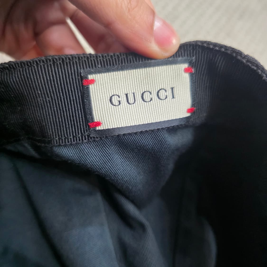 정품) 구찌 GG패턴 블랙 볼캡 모자 L 상품이미지6