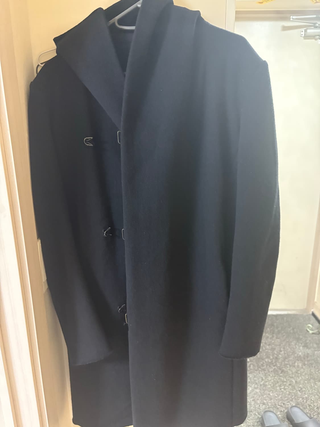 카즈유키쿠마가이 후드 더블레이어 코트 상품이미지2