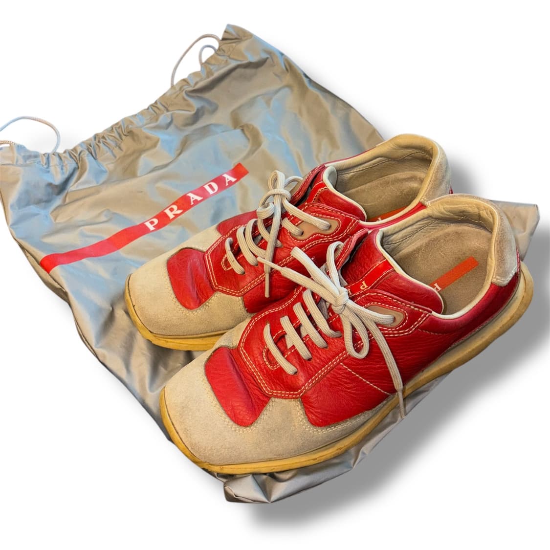Prada sports Leather Sneakers  Size 36.5 상품이미지1