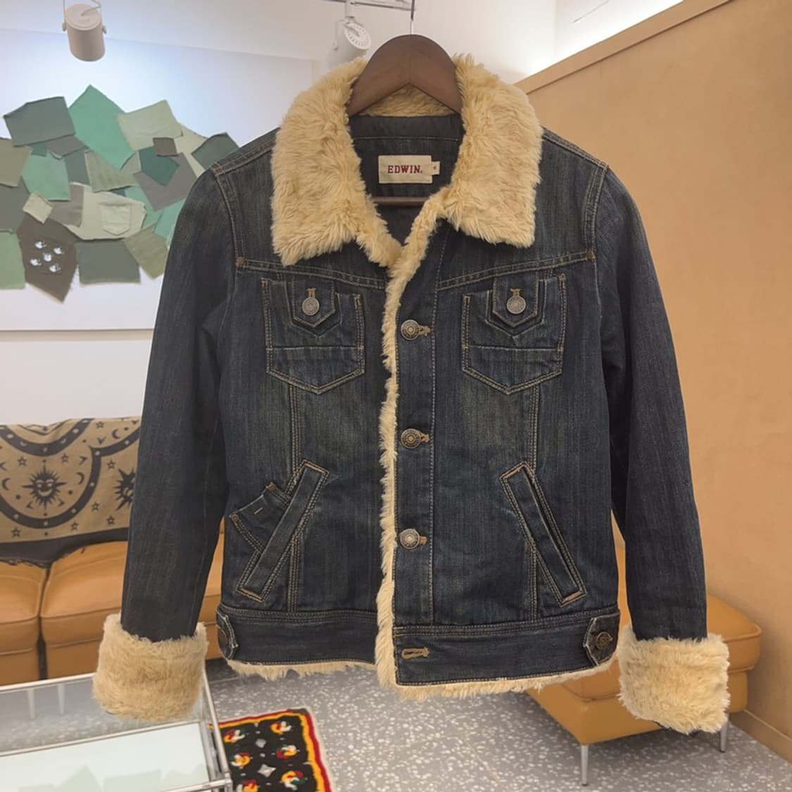 에드윈 빈티지 올드 데님 양털 자켓 95 C07296 상품이미지3