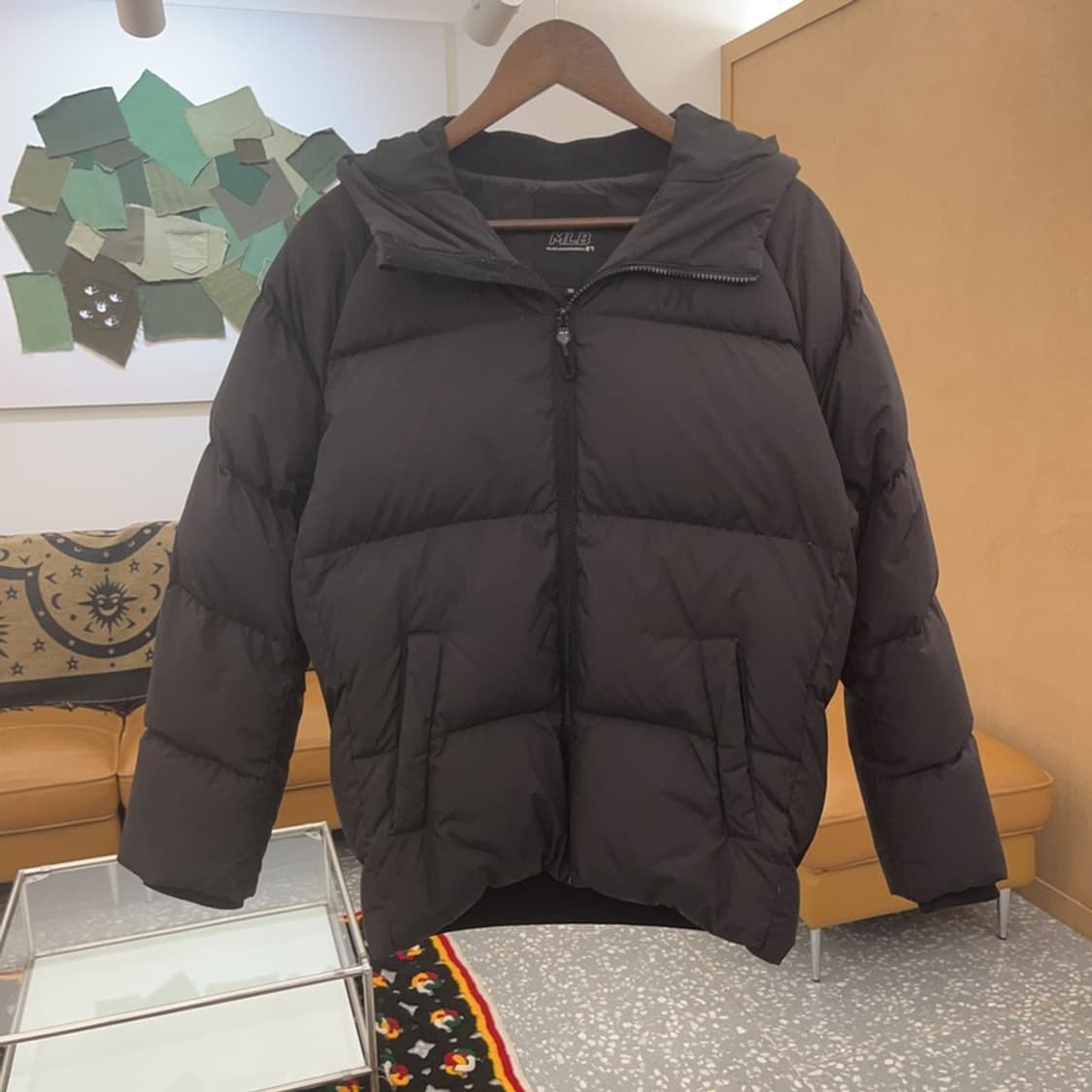 MLB 뉴욕양키스 스트릿 스케치 프린팅 로고 패딩 90 C07212 상품이미지4