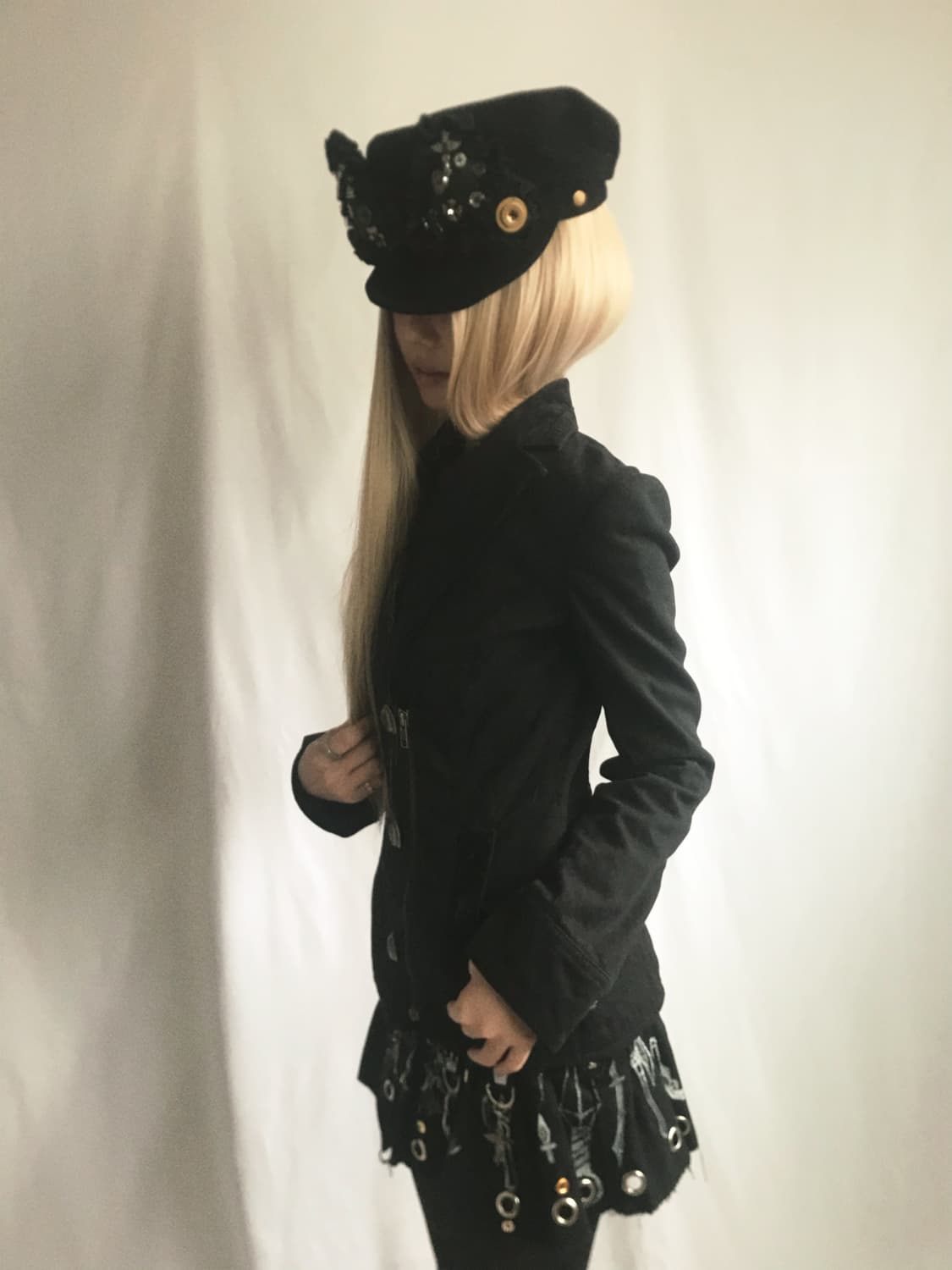 Corduray mix 3 spray button zipperjacket 상품이미지7