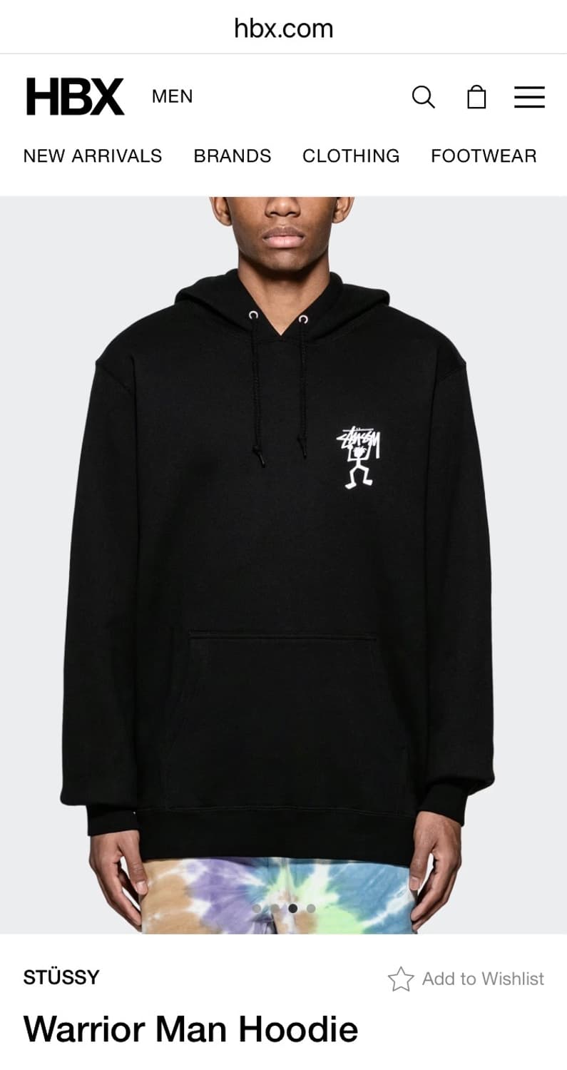 STUSSY WARRIOR MAN HOOD TSHIRT 상품이미지8