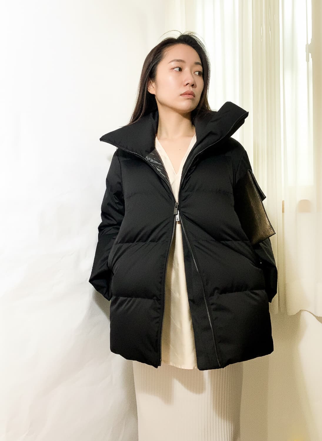 유니클로 x 질샌더 여성 다운 패딩 블랙 (S) 상품이미지1