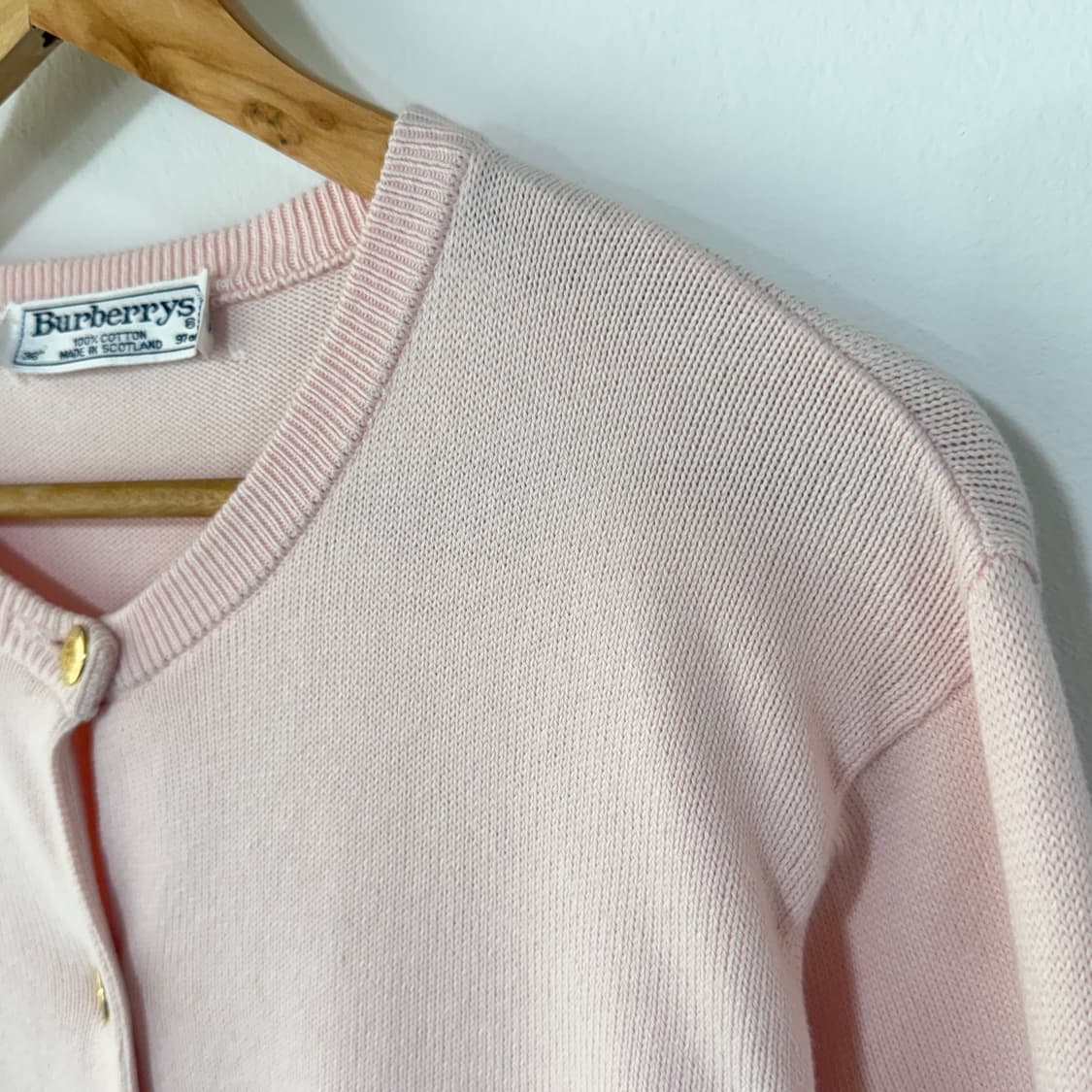 [M] 버버리 금장 니트 가디건 상품이미지3