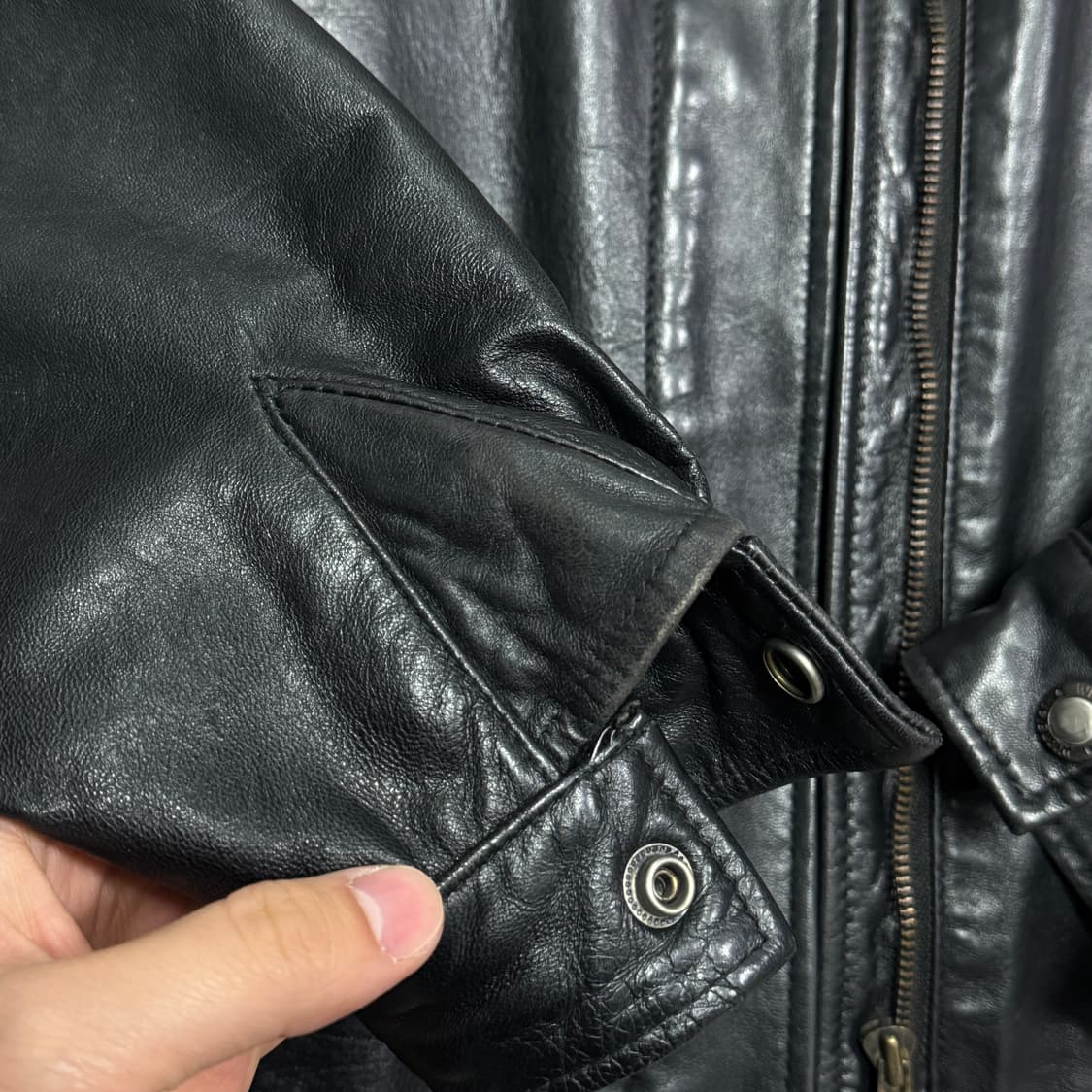 랭글러 90s 양가죽 레더 자켓 65(95) 상품이미지5