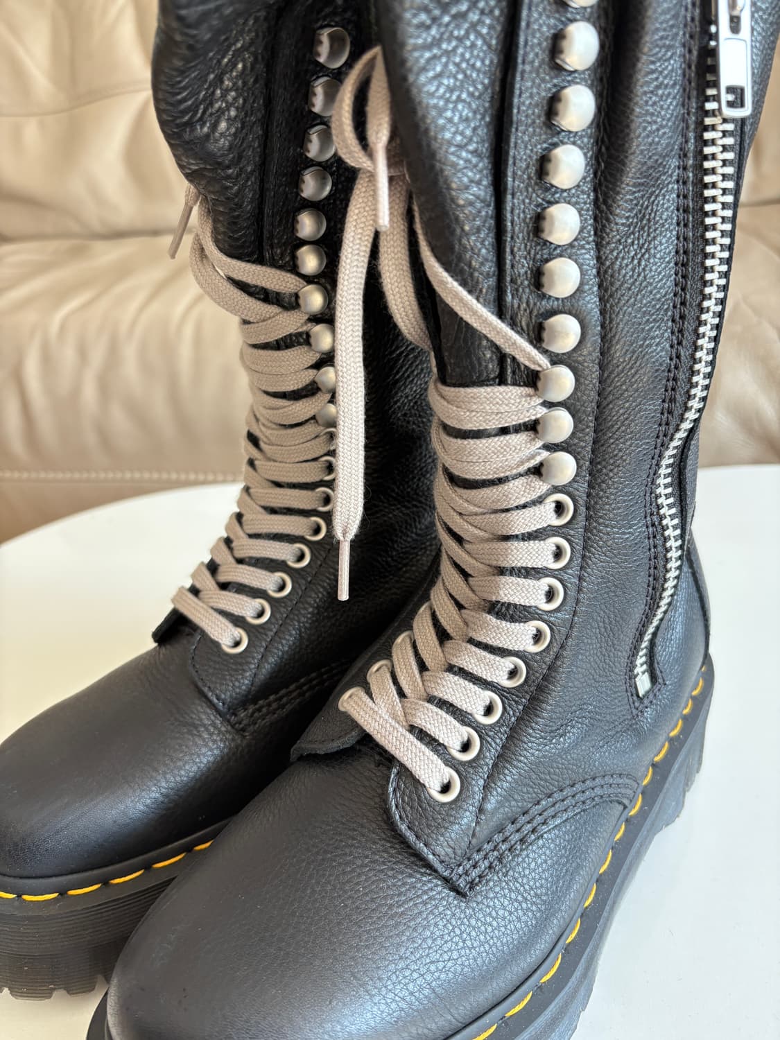 릭오웬스 닥터마틴 1918 레이스 업 플랫폼 부츠 260 상품이미지2