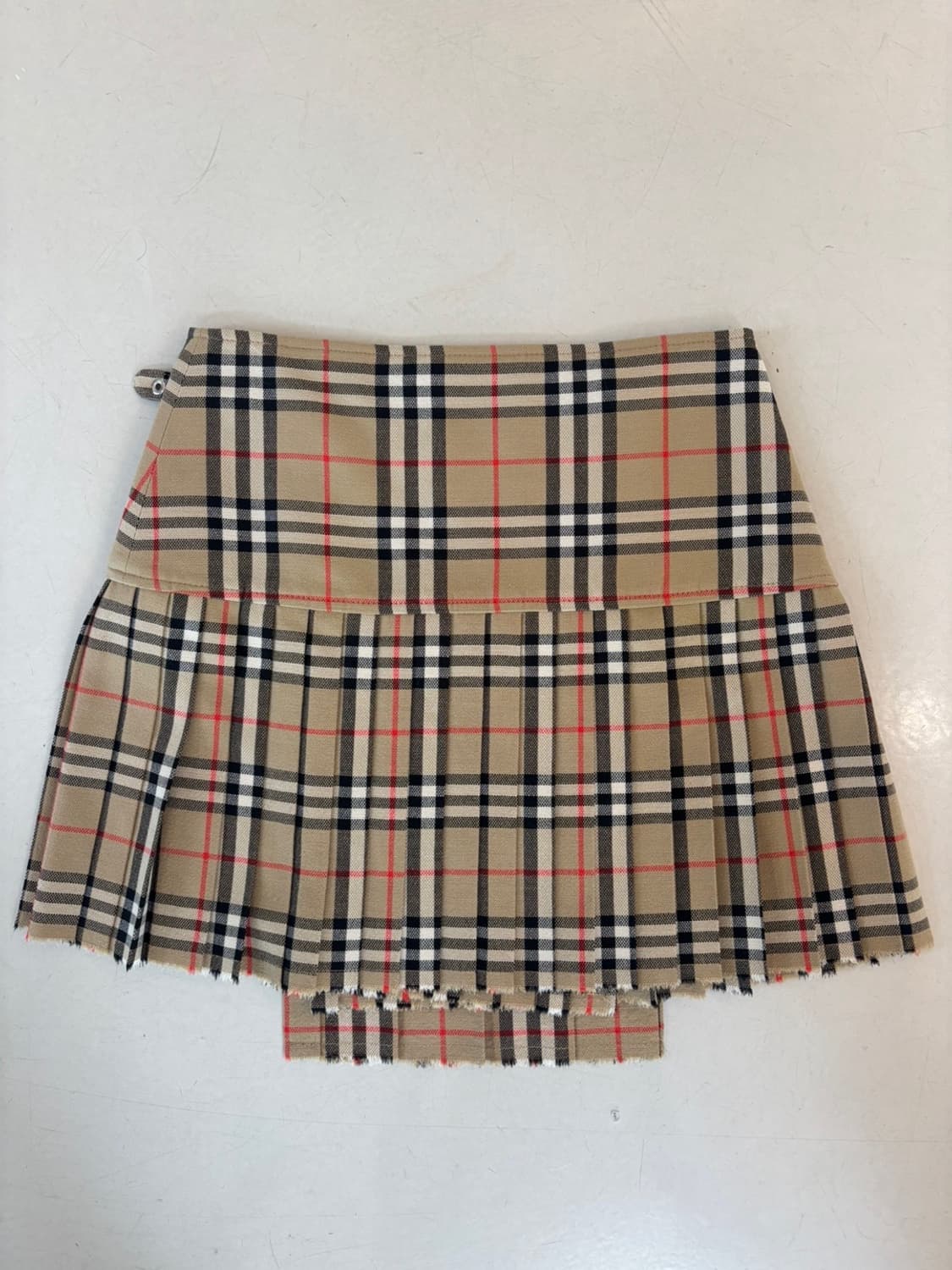 Vintage Burberry Wool Wrap Skirt 상품이미지5