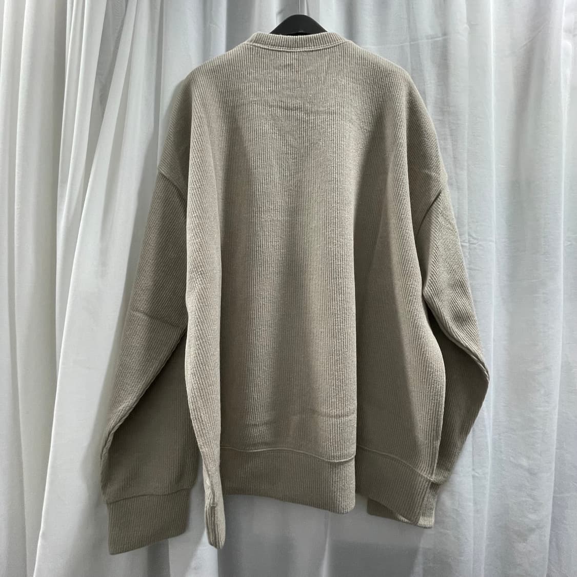 어반/ 플랙스 골지 오버핏 라운드 니트 베이지/ 3 상품이미지2