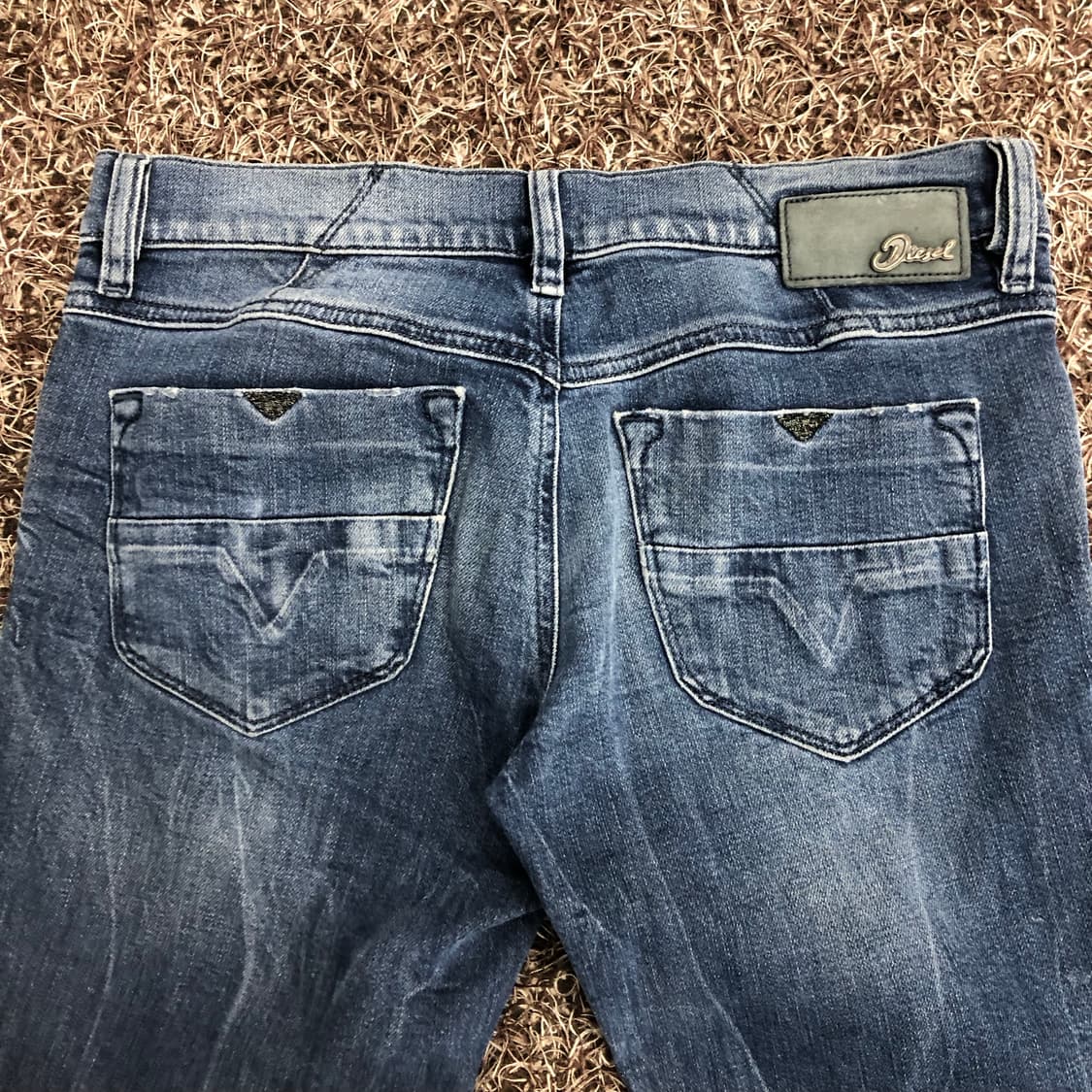 디젤 Livy 워싱 슬림핏 스니키진 데님 팬츠 상품이미지6