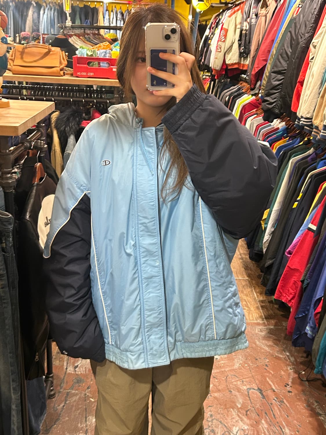 [HI] 챔피온 리버시블 점퍼 블루 상품이미지3