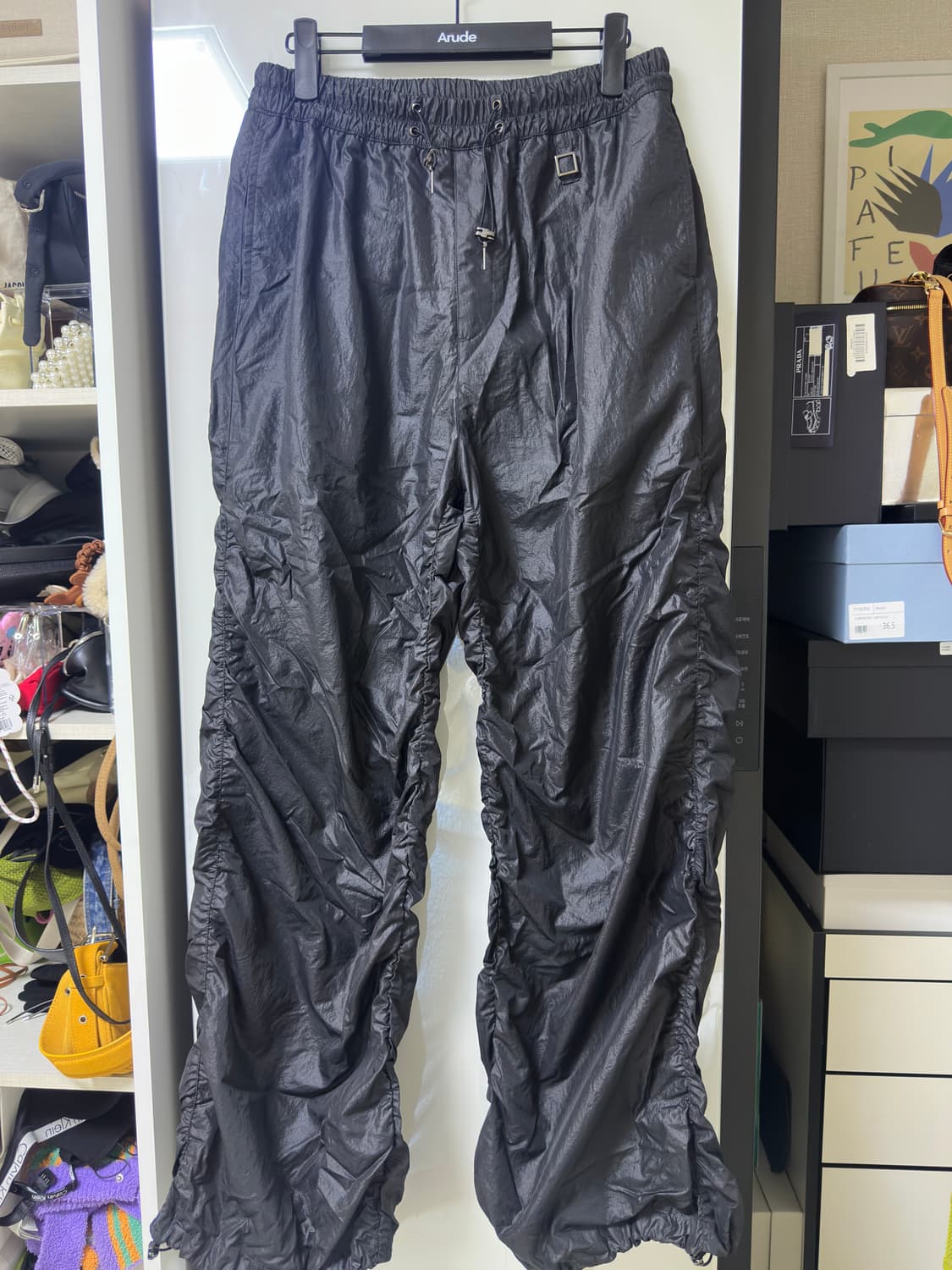 우영미 셔링 나일론 팬츠 46 상품이미지1