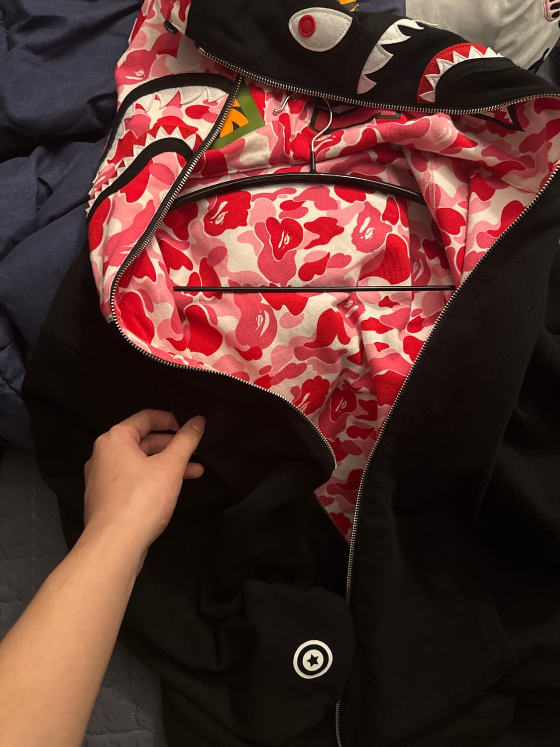 베이프abc카모 리버시블 후드집업 상품이미지3