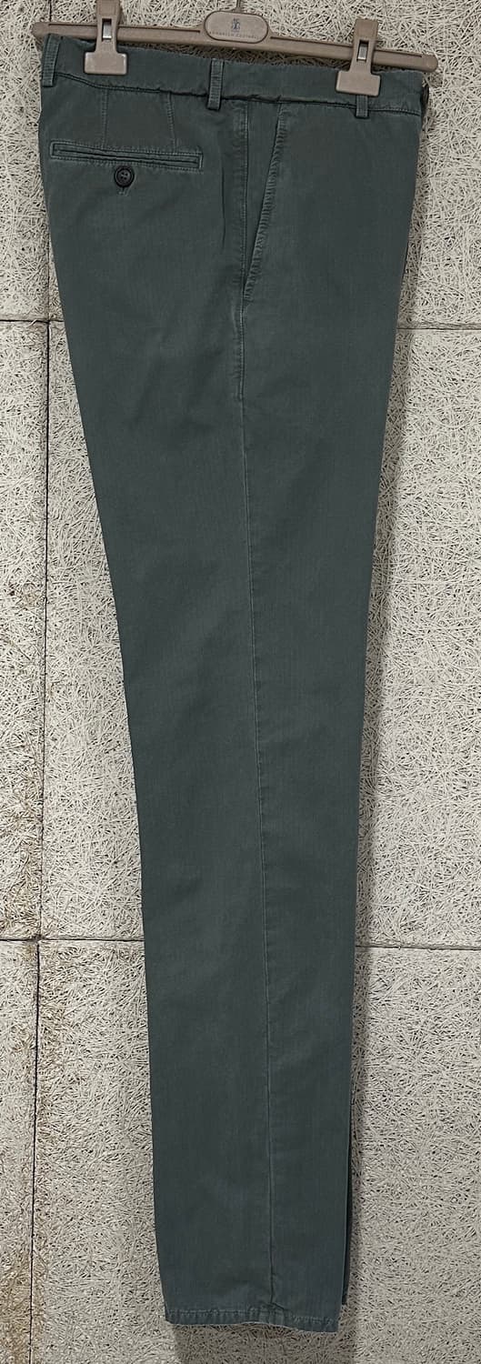 브루넬로 쿠치넬리 그린 카키 치노 팬츠 상품이미지2