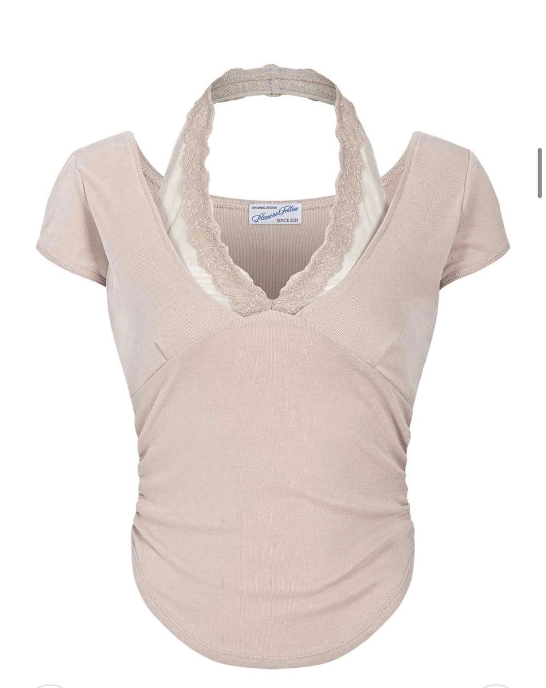 플노팔 아멜리아 레이스 홀터 Amelia Lace 플리즈노팔로우 상품이미지1