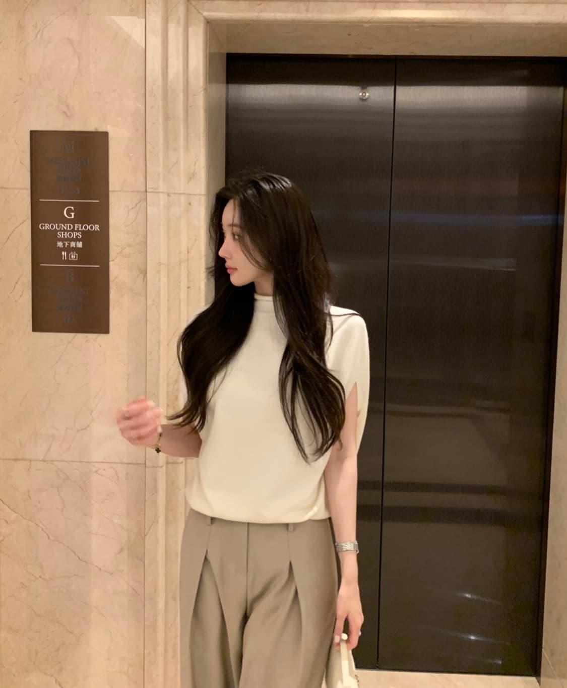 오브제스트 Clean Veil Knit Cape - Ivory 상품이미지7