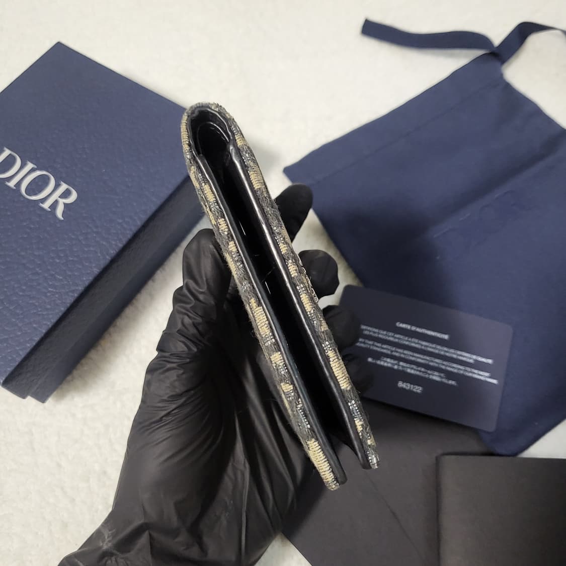 [풀구성] 디올 오블리크 자카드 반지갑 상품이미지8