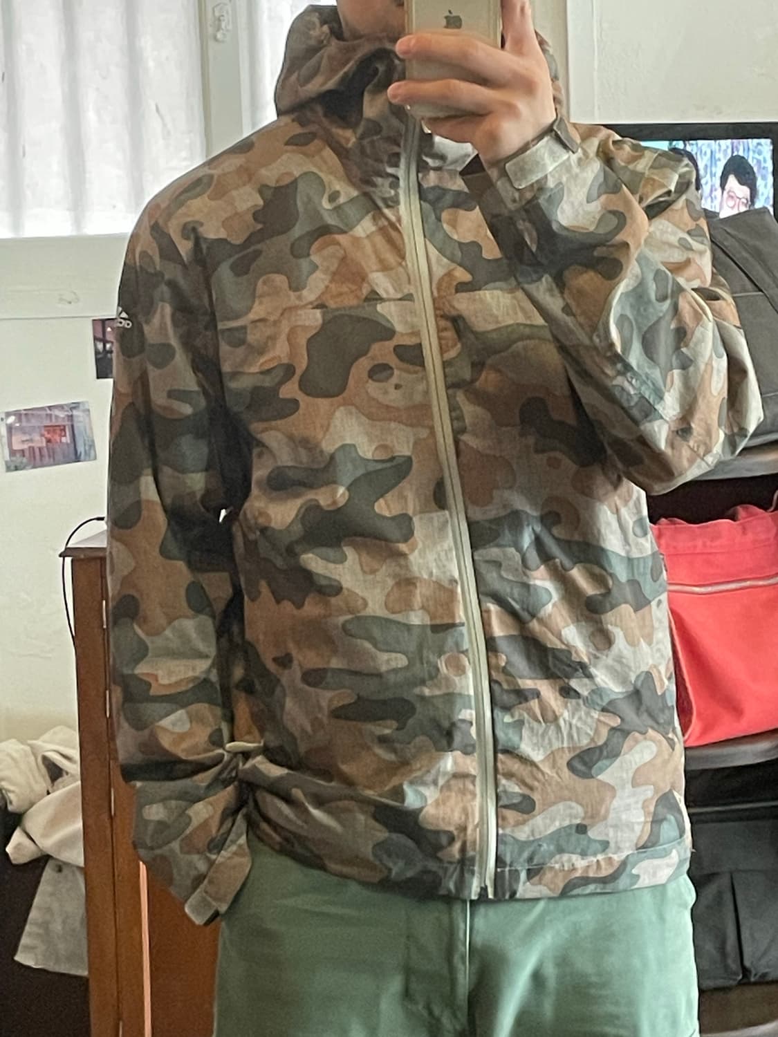 아디다스 카모 바람막이 L 상품이미지7
