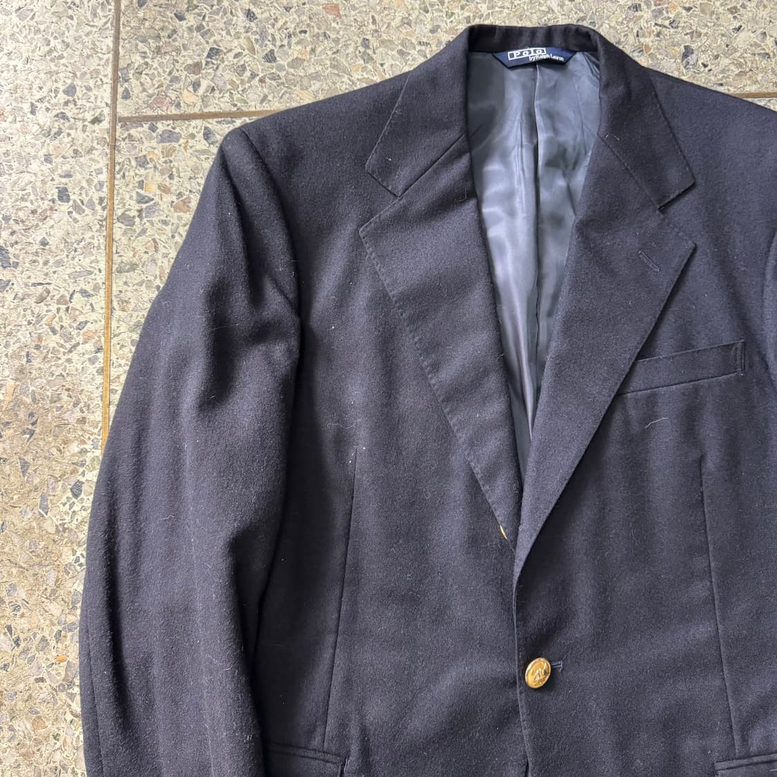 [L] Polo 폴로 랄프로렌 금장 싱글 스트라파타 블레이저 상품이미지5