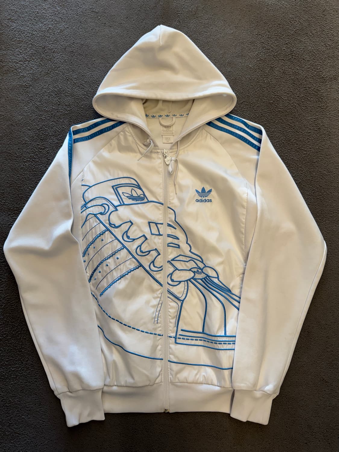 아디다스 올드스쿨 슈퍼스타 후디 져지 유니크 처분  상품이미지1