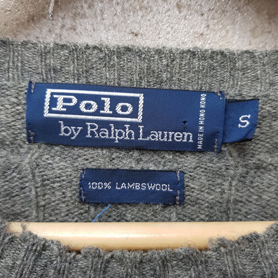 폴로 랄프로렌 램스울 라운드넥 니트 S사이즈  상품이미지3