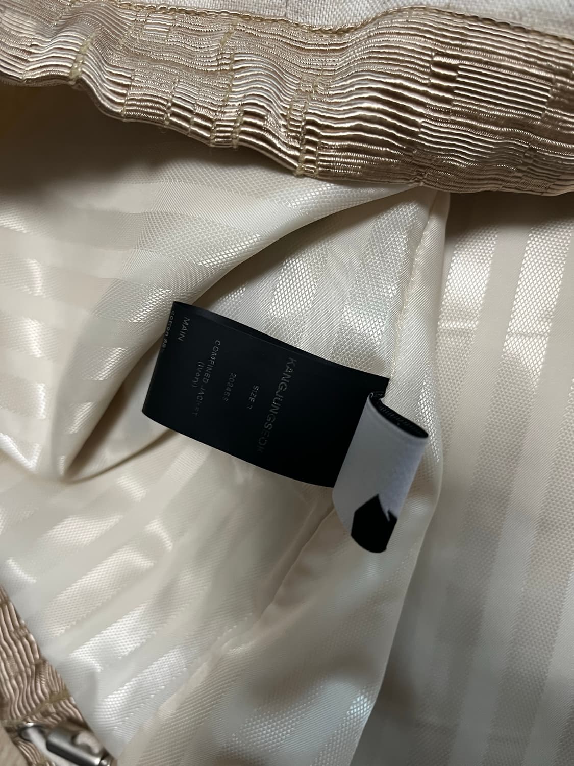 강정석 KANGJUNGSEOK 자켓 아이보리 3사이즈 상품이미지5