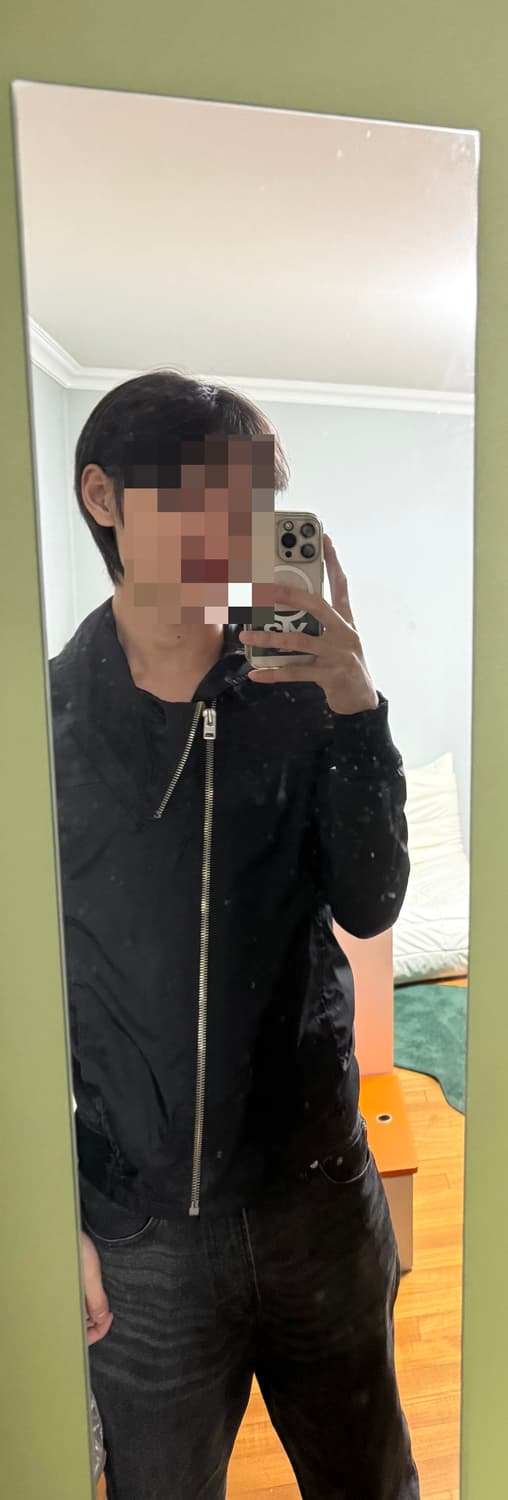 BOISONVERNI Asymmetric Nylon Windbreaker 상품이미지2