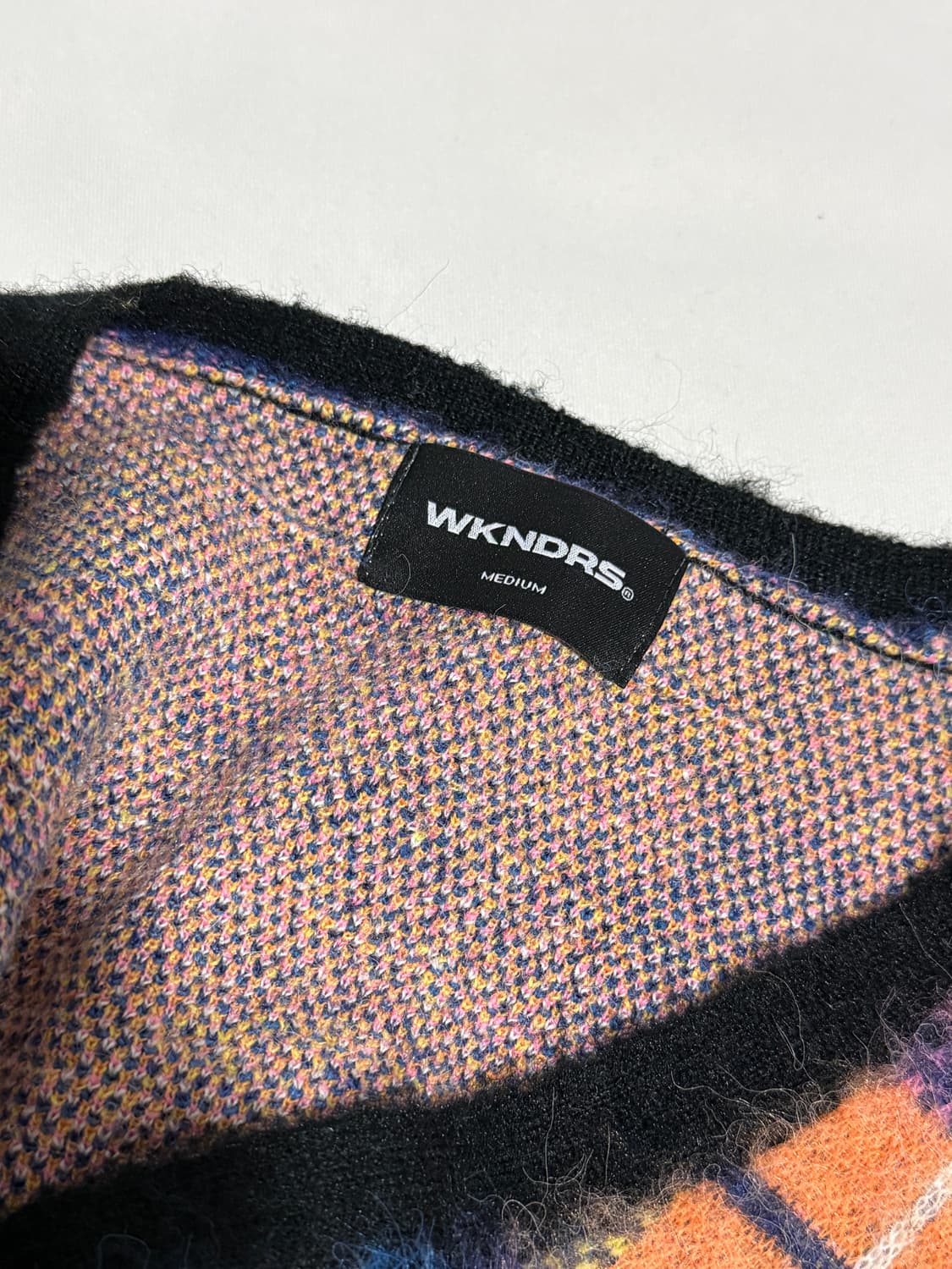 위캔더스 체크 퍼 가디건 핑크  상품이미지5