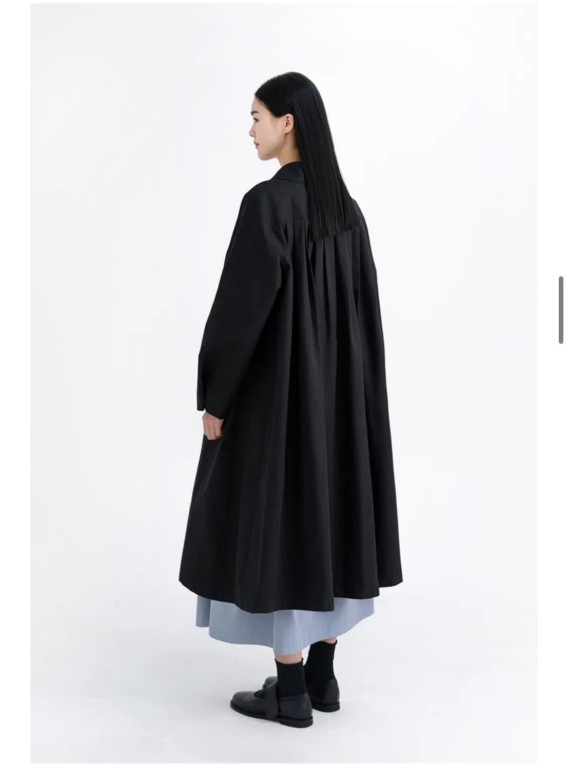 유노이아 플리츠 트렌치 코트 상품이미지2