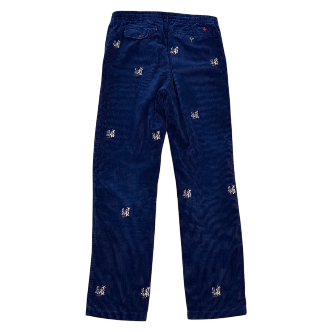 폴로 랄프로렌 자수 프렙스터 임브로이더 코듀로이 팬츠 바지 네이비 16 상품이미지3