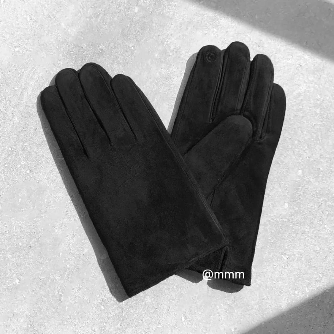 [Unisex] 스웨이드 가죽 장갑 블랙 상품이미지3