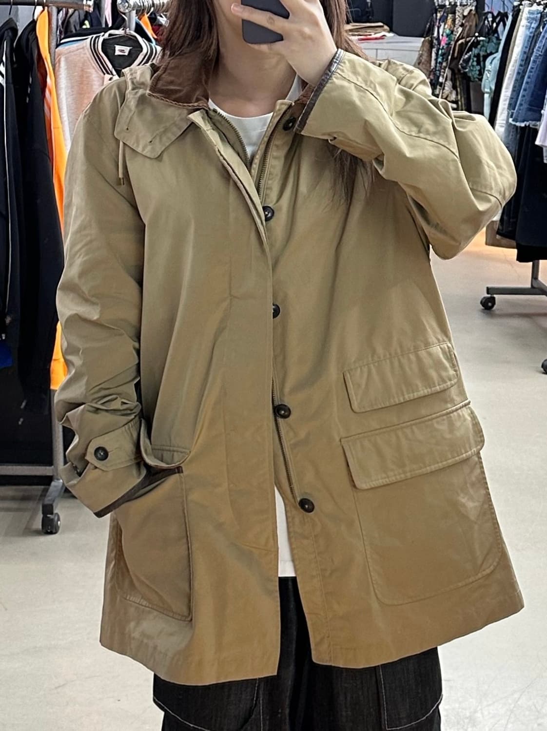 폴로 베이지 후드 자켓 상품이미지3