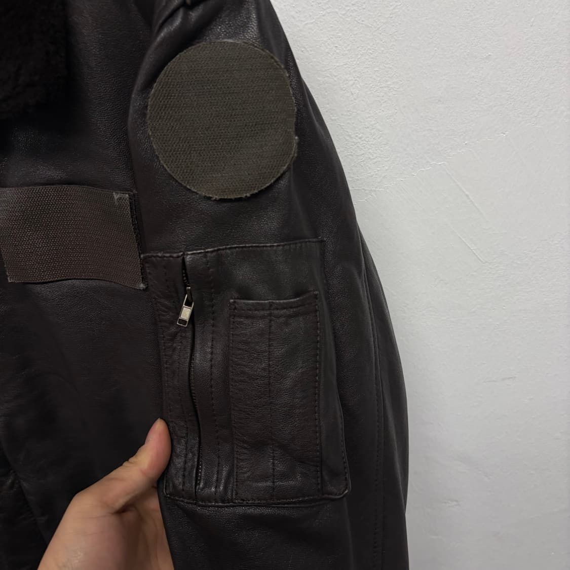 A2 국군 레더 자켓 상품이미지4