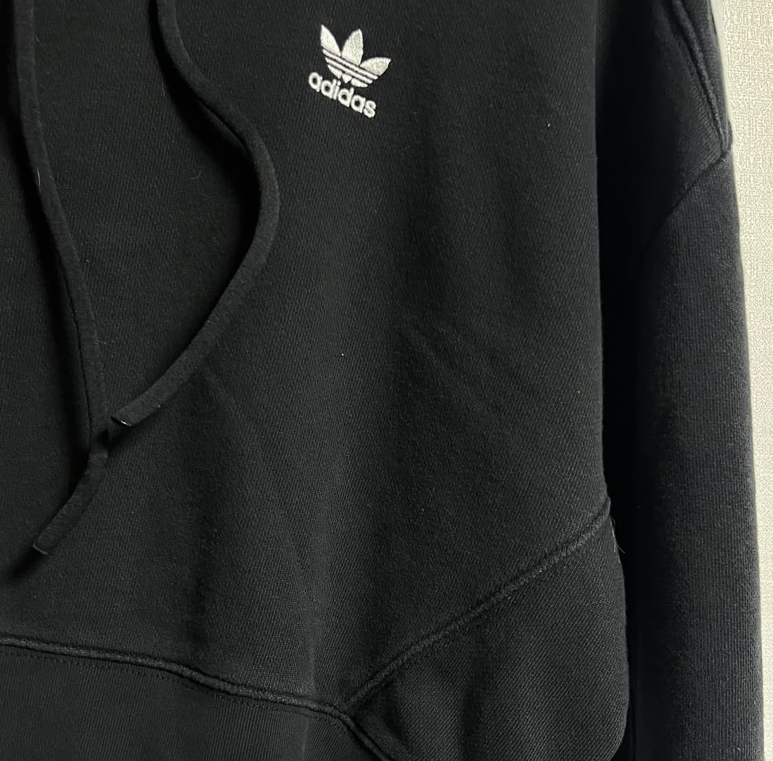 아디다스 크롭 삼선 후드티셔츠 후드티 S 상품이미지4