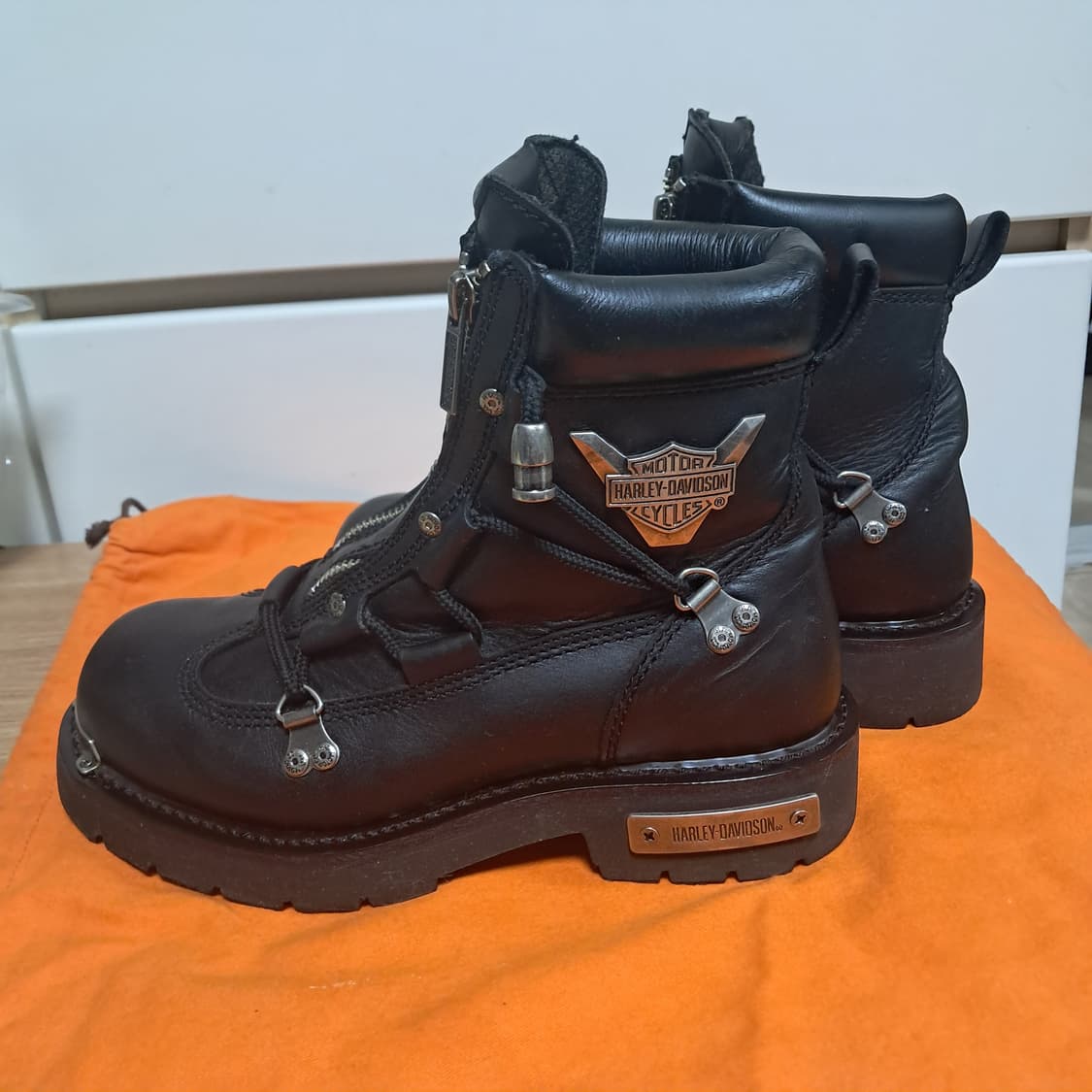할리데이비슨 블랙 가죽 부츠 워커6.5USA(245~250추천) 상품이미지1
