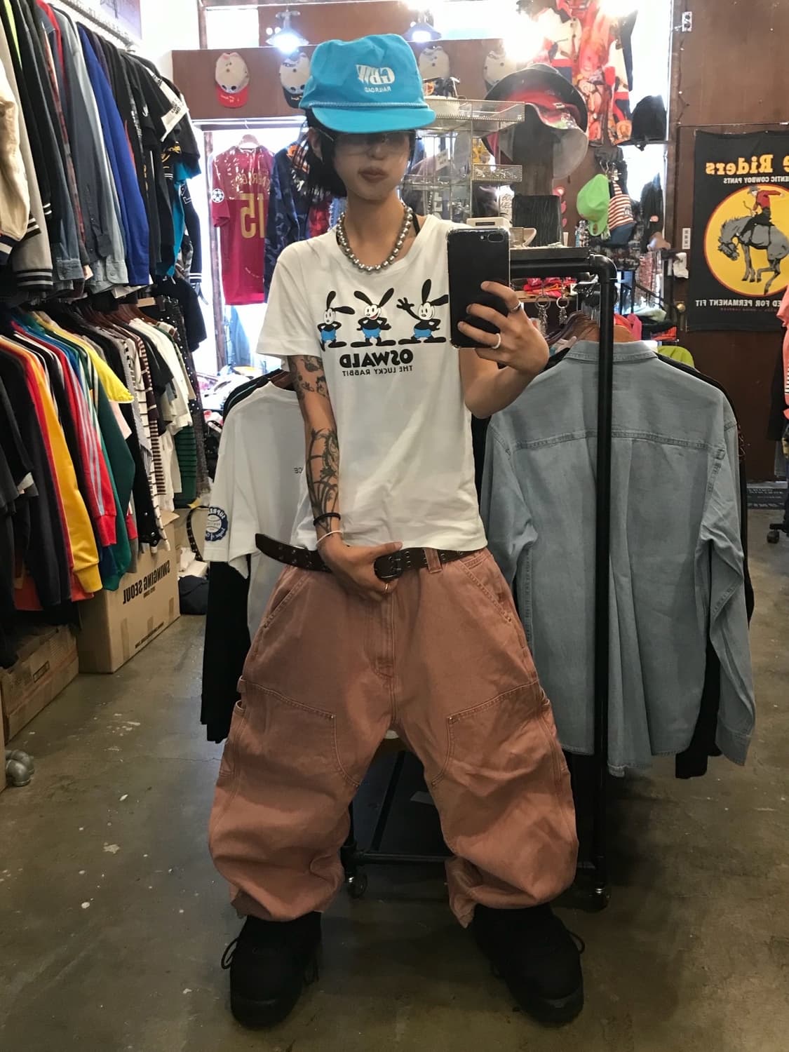 꼼데가르송 X 오즈와럭키레빗 콜라보 반팔 티셔츠  상품이미지6