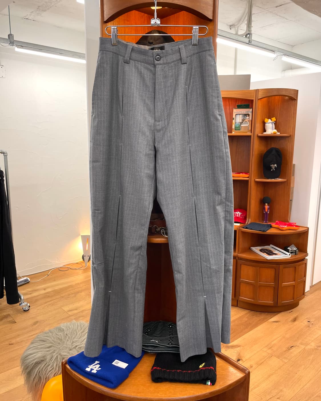 SODUK 스도쿠 스트라이프 슬랙스 팬츠 상품이미지5