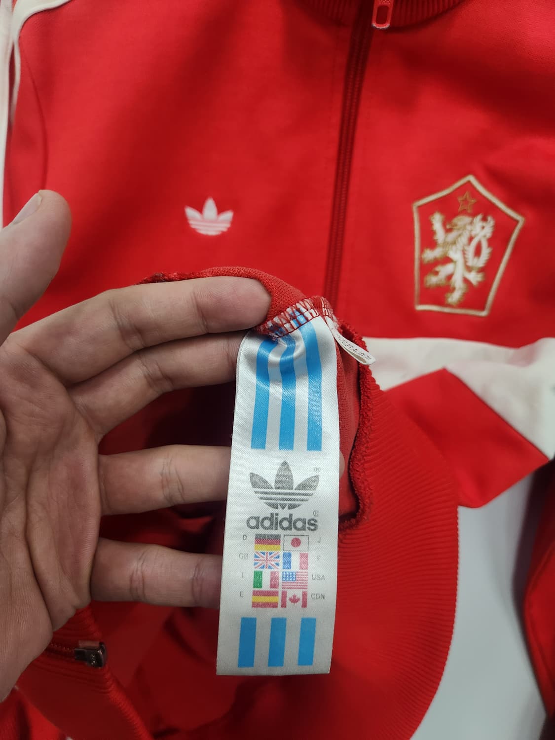 아디다스 체코슬로바키아 레드 져지 상품이미지5