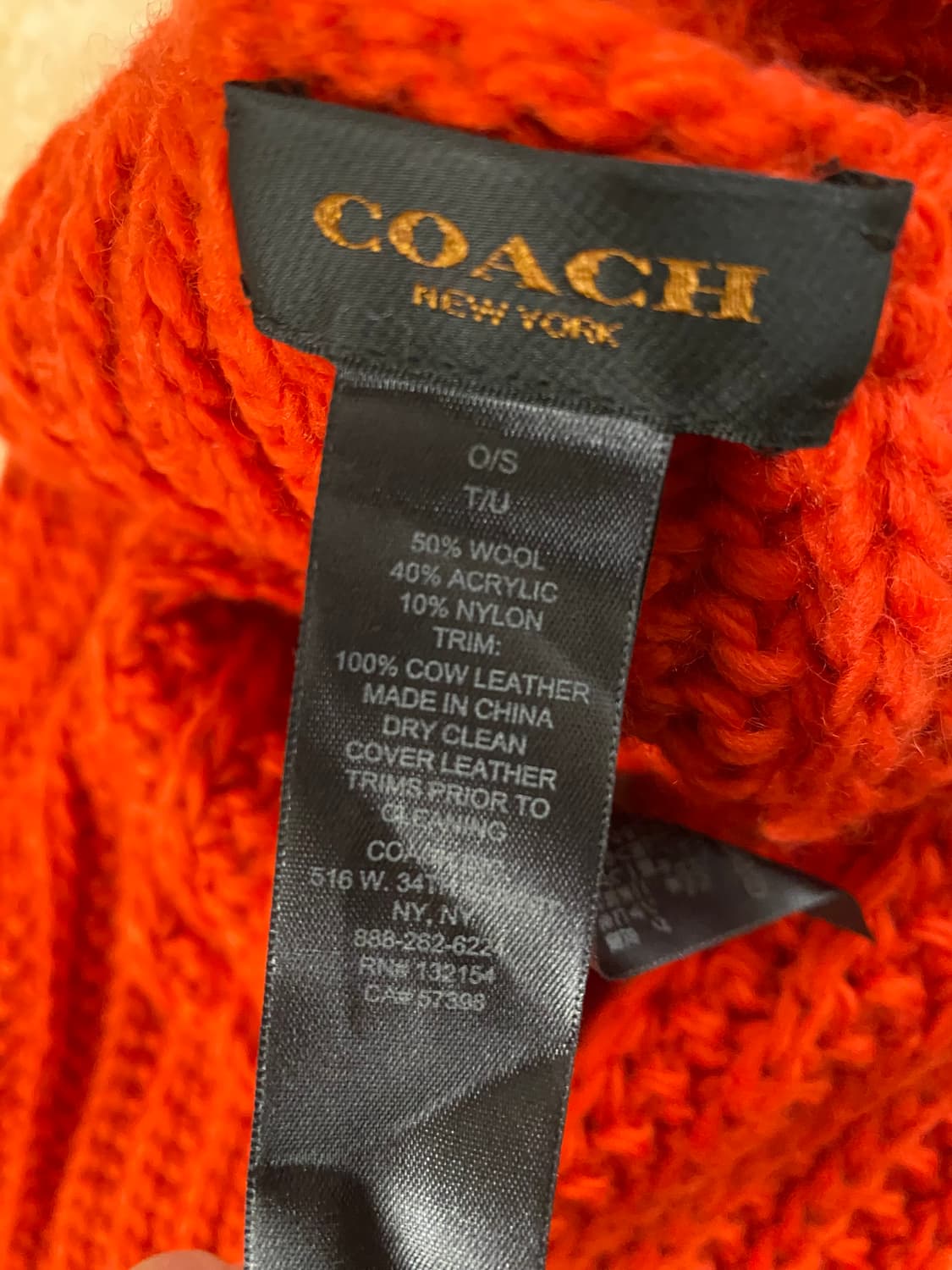 COACH knit neck warmer 코치 니트 넥워머 상품이미지4
