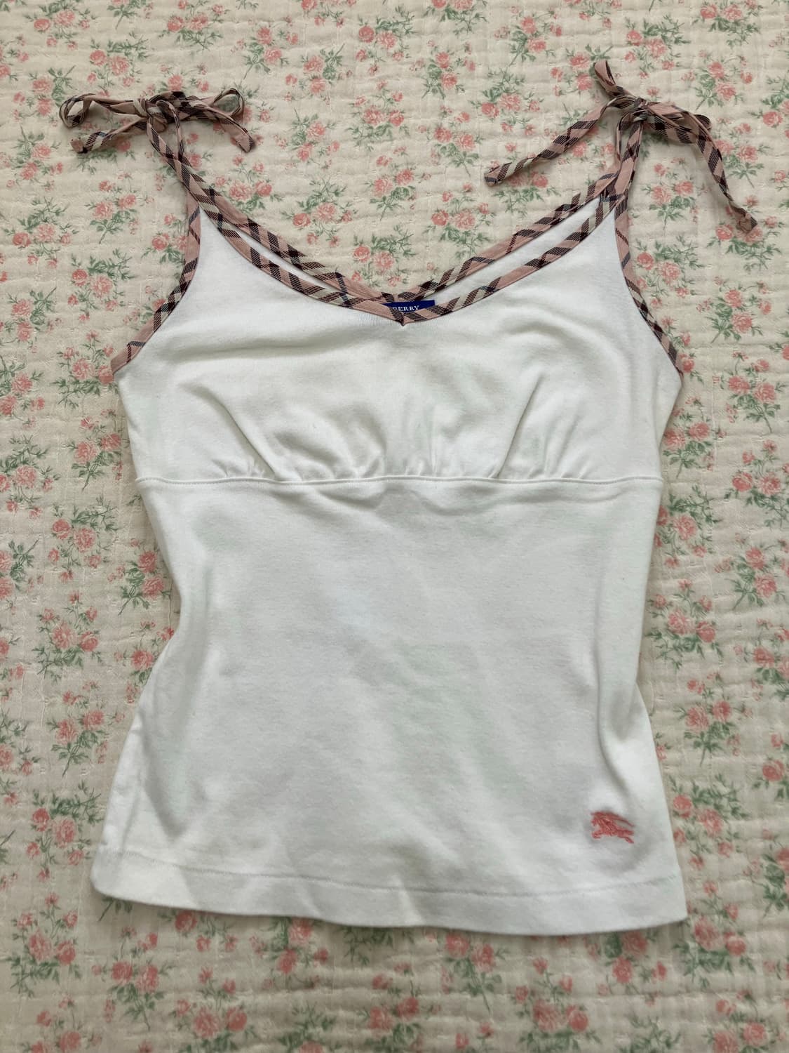 버버리 딸기 우유 핑크 리본 나시 1082 일본빈티지  국내유일매물 상품이미지1