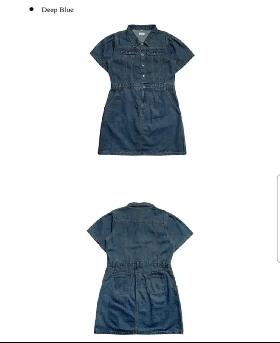 애니원모어 리키 청 반팔 포켓 벨트 원피스 빈티지 모리걸 상품이미지3