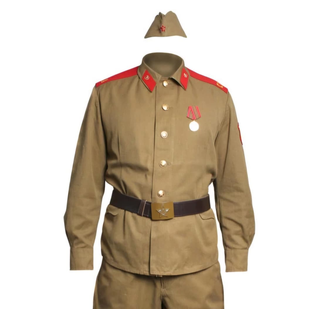 오리지널 소련군 M-69 군복 상의, 오리지널 벨트 상품이미지5