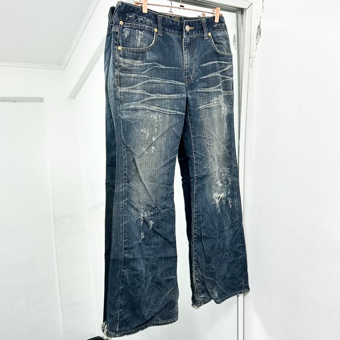 General Idea 멀티패치 부츠컷 데님 팬츠 상품이미지5