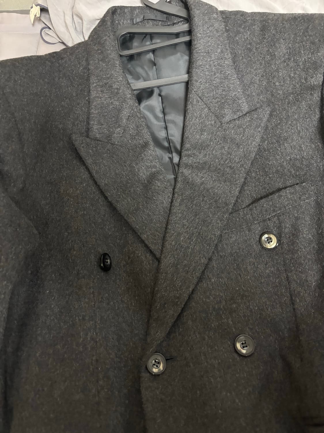 Crombie 캐시미어100% 더블롱코트 xl 상품이미지1