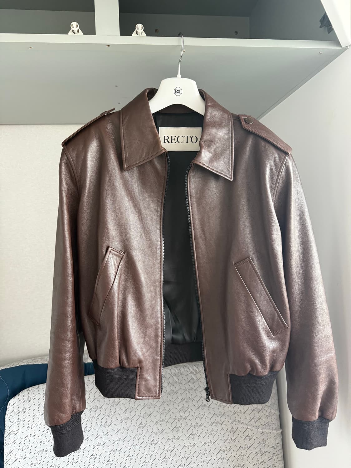 렉토 에폴렛 가죽자켓 S사이즈 팝니다 상품이미지6