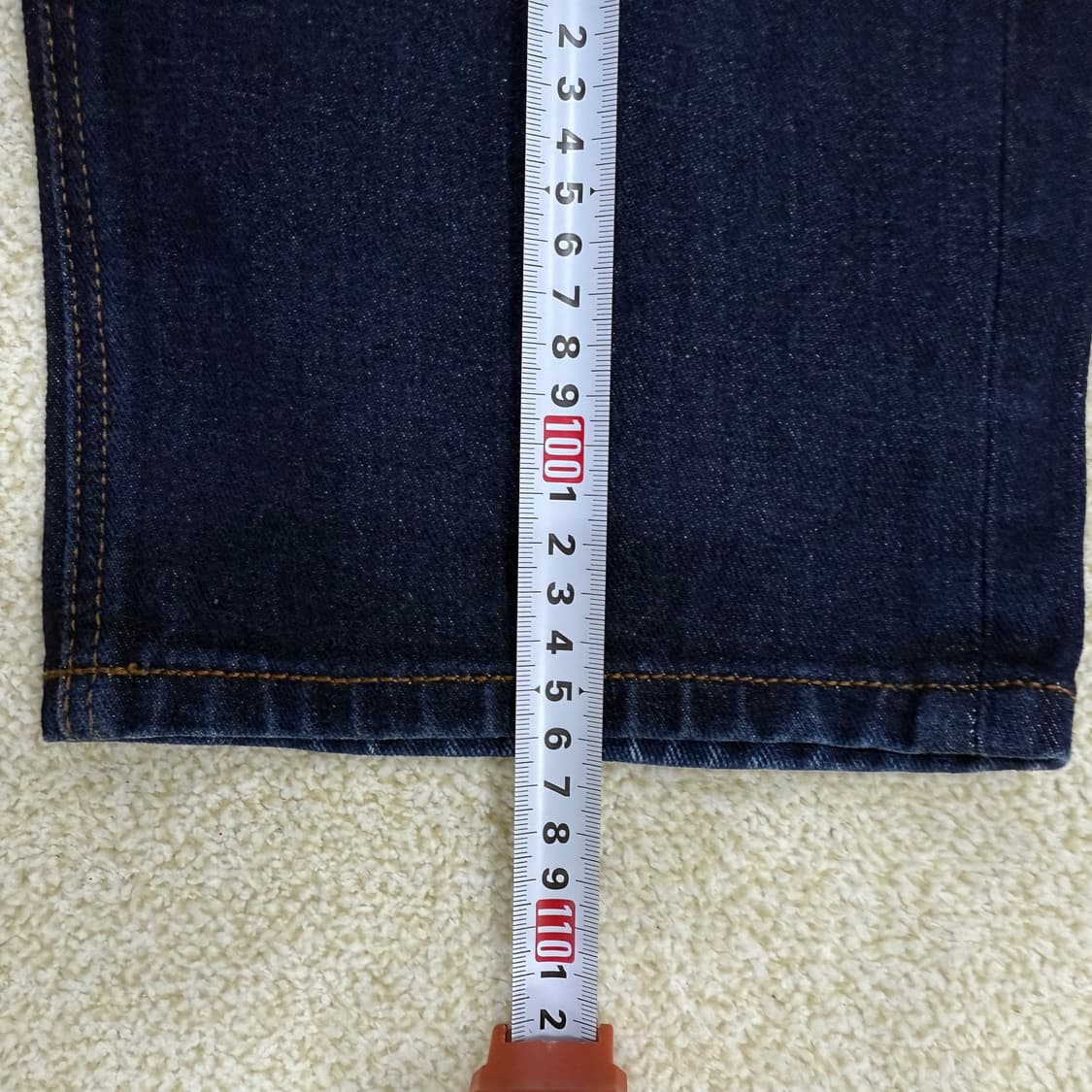 [30] 무신사스탠다드 딥 인디고 세미와이드 데님팬츠 0108T1 상품이미지9